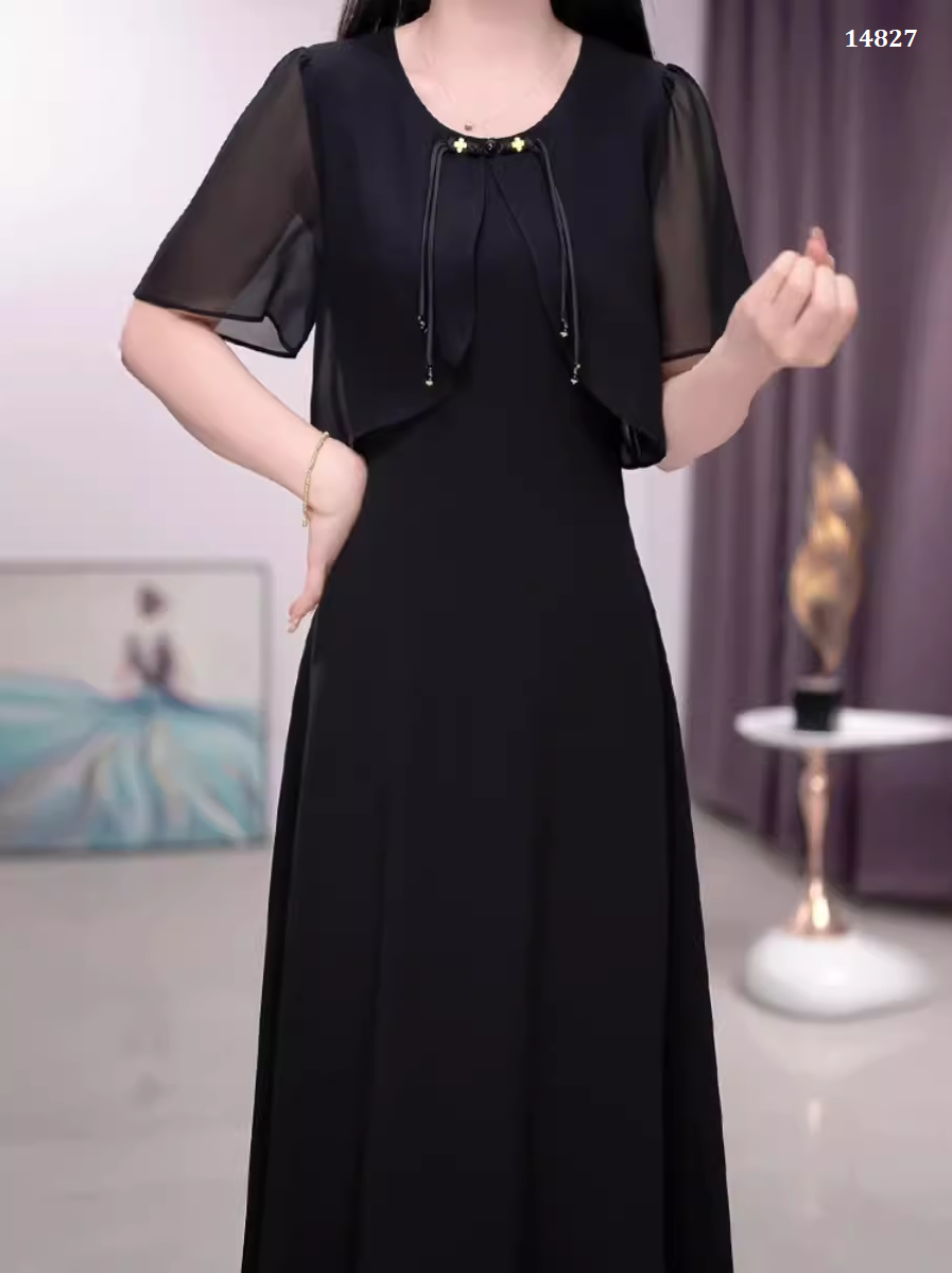 14827-Đầm voan đen phối bèo tiên  cách điệu ( voan,lót)_thumbnail_3