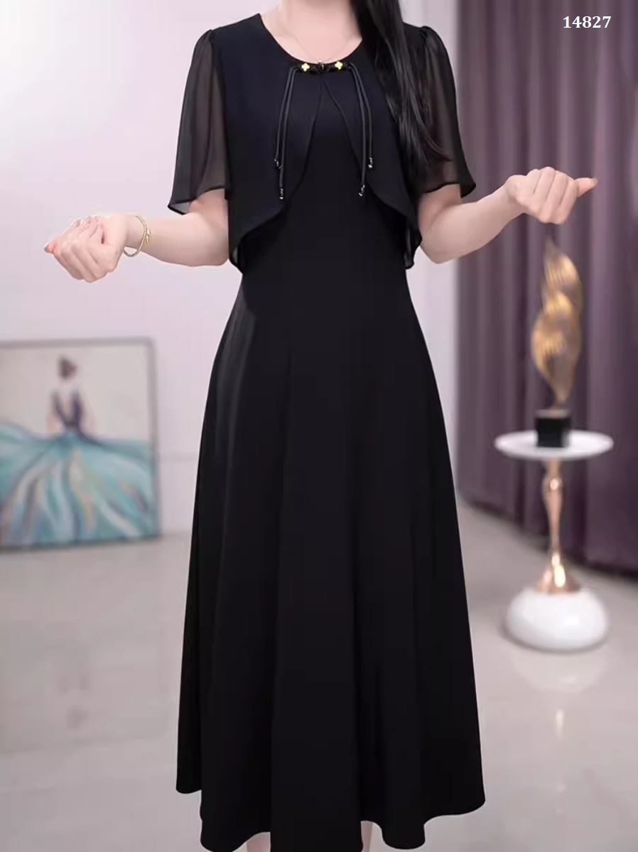 14827-Đầm voan đen phối bèo tiên  cách điệu ( voan,lót)_thumbnail_1