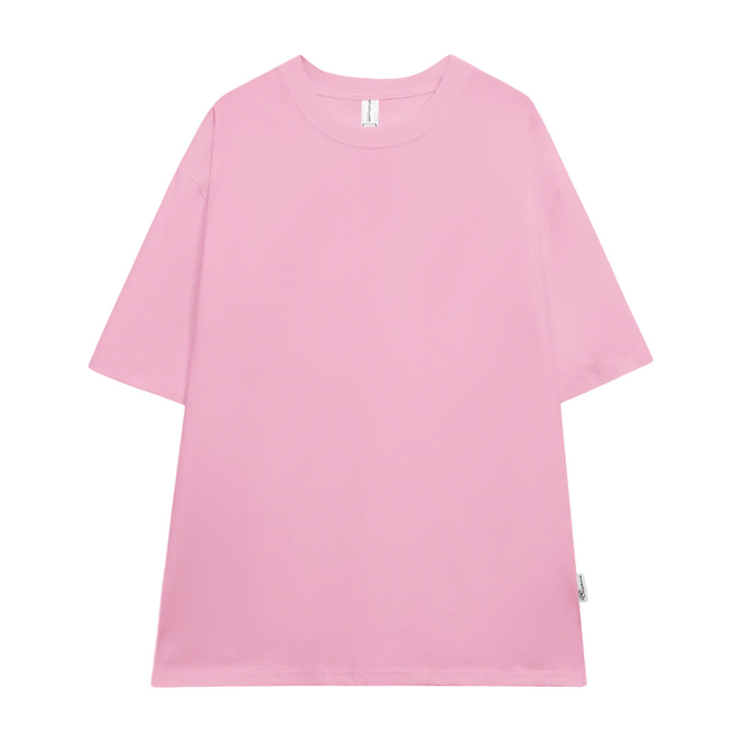 Áo thun trơn form rộng ATT01 PTG vải cotton cổ tròn in basic_thumbnail_26