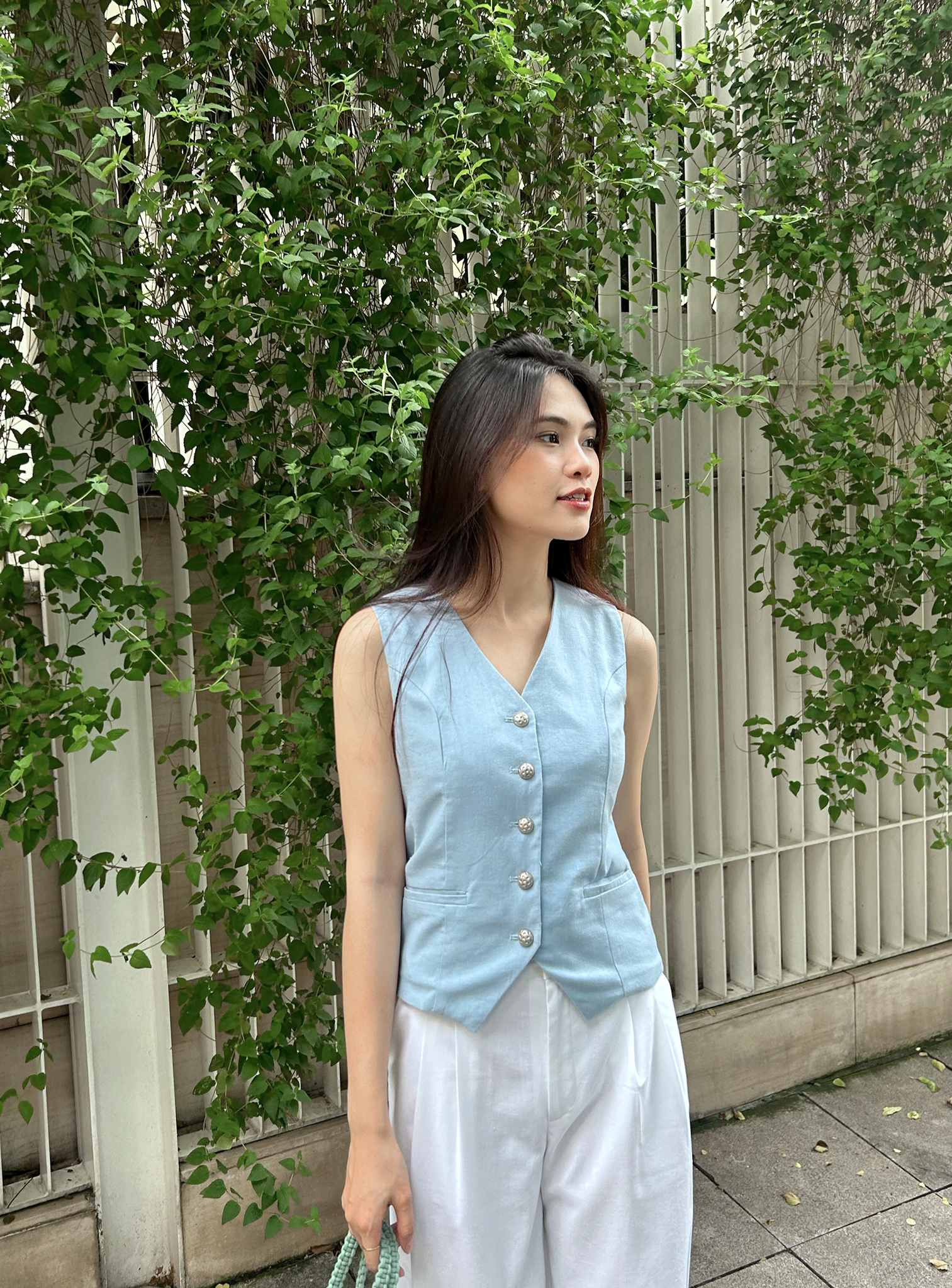 Gréta Linen Waistcoat_1