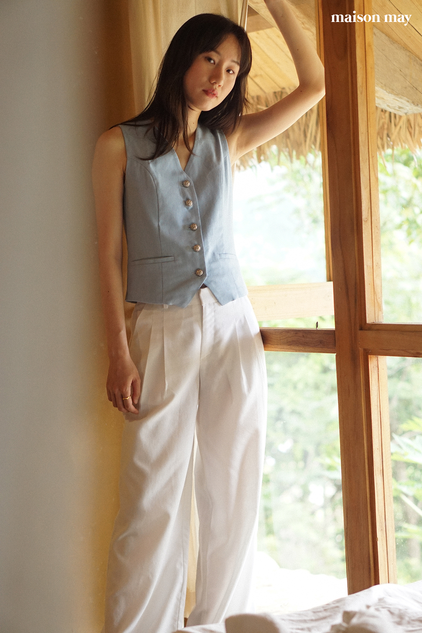 Gréta Linen Waistcoat_2