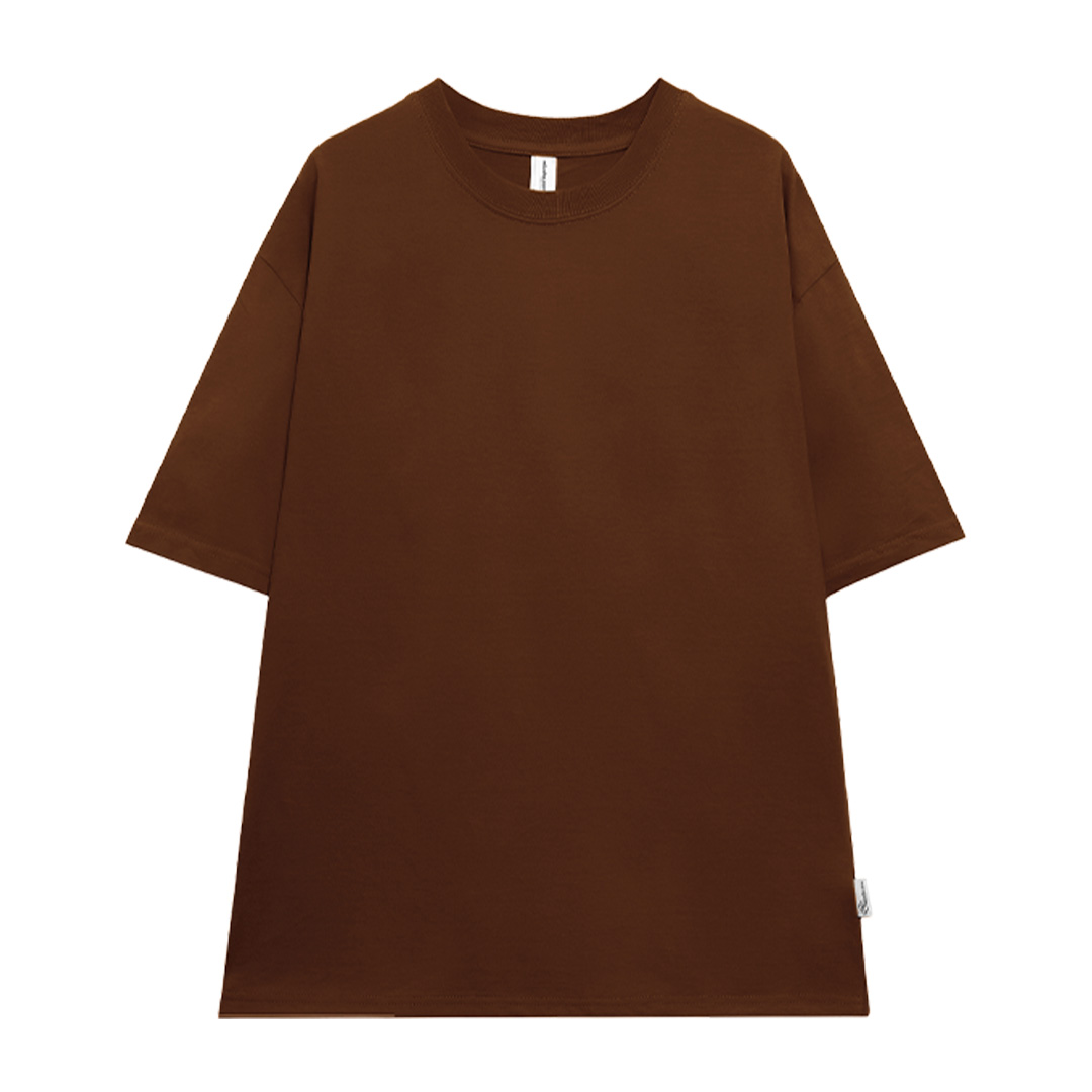 Áo thun trơn form rộng ATT01 PTG vải cotton cổ tròn in basic_thumbnail_13