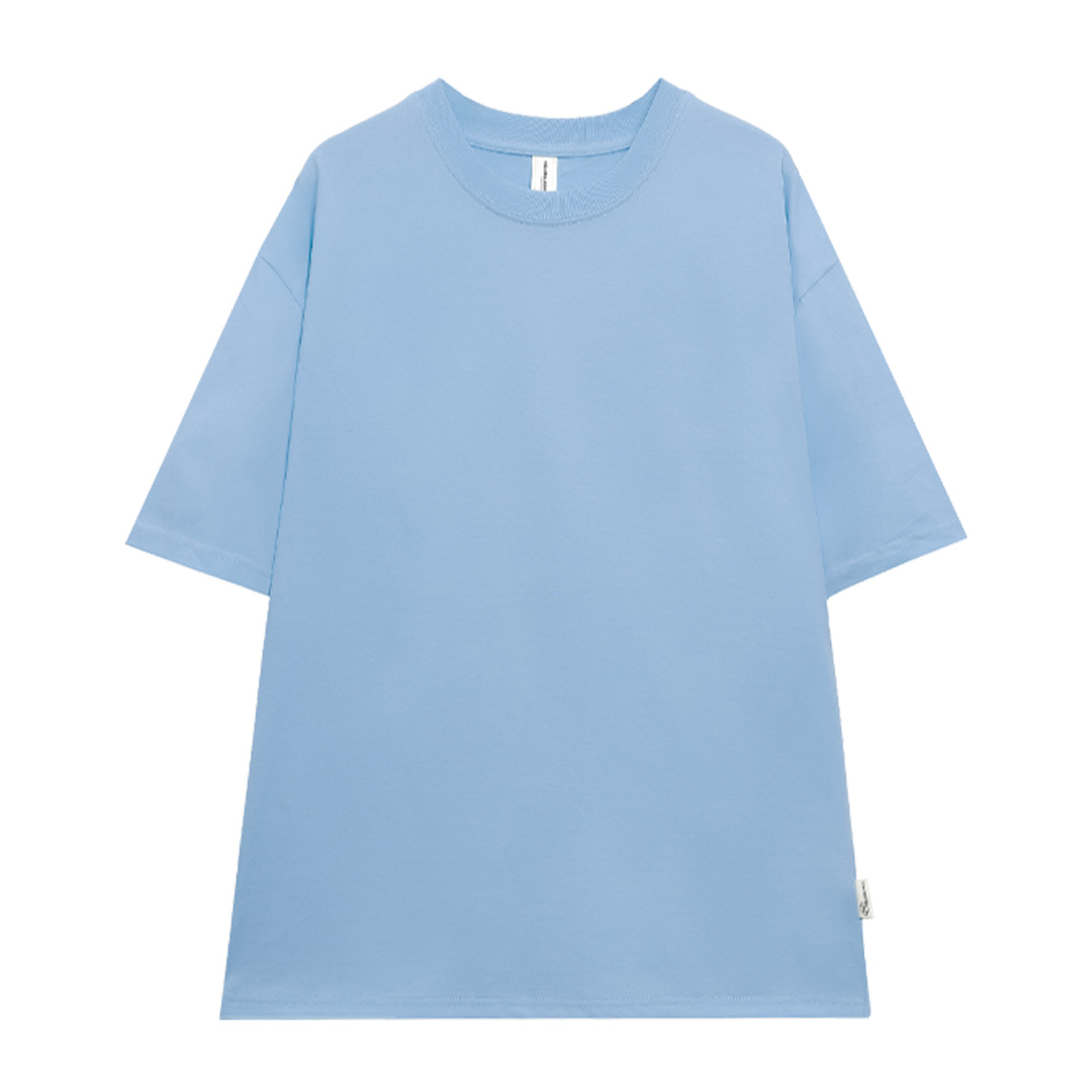 Áo thun trơn form rộng ATT01 PTG vải cotton cổ tròn in basic_thumbnail_24