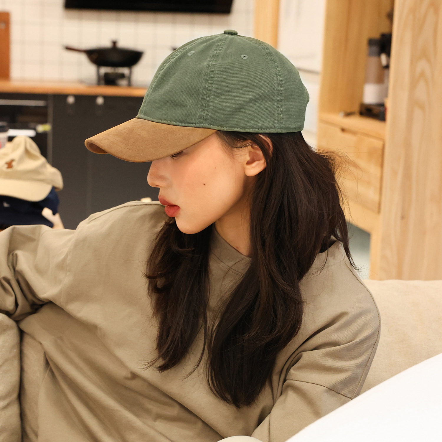 Mũ lưỡi trai vintage monochrome HZ2432