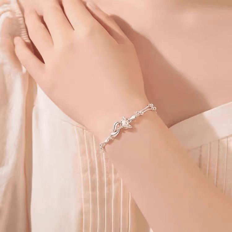 [May jewels] Vòng tay Hồ Ly - Lắc tay Linh Hồ siêu dễ thương thanh lịch Phụ Kiện Vòng tay  con cáo dành cho nữ