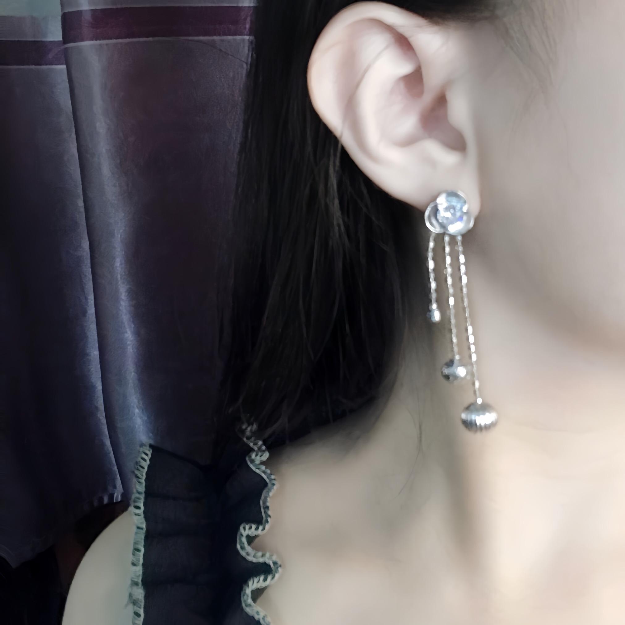 [May Jewels] Bông tai Quả Cầu Lấp Lánh - Khuyên tai Tinh Tú Đêm - Hoa tai dành cho nữ_thumbnail_2
