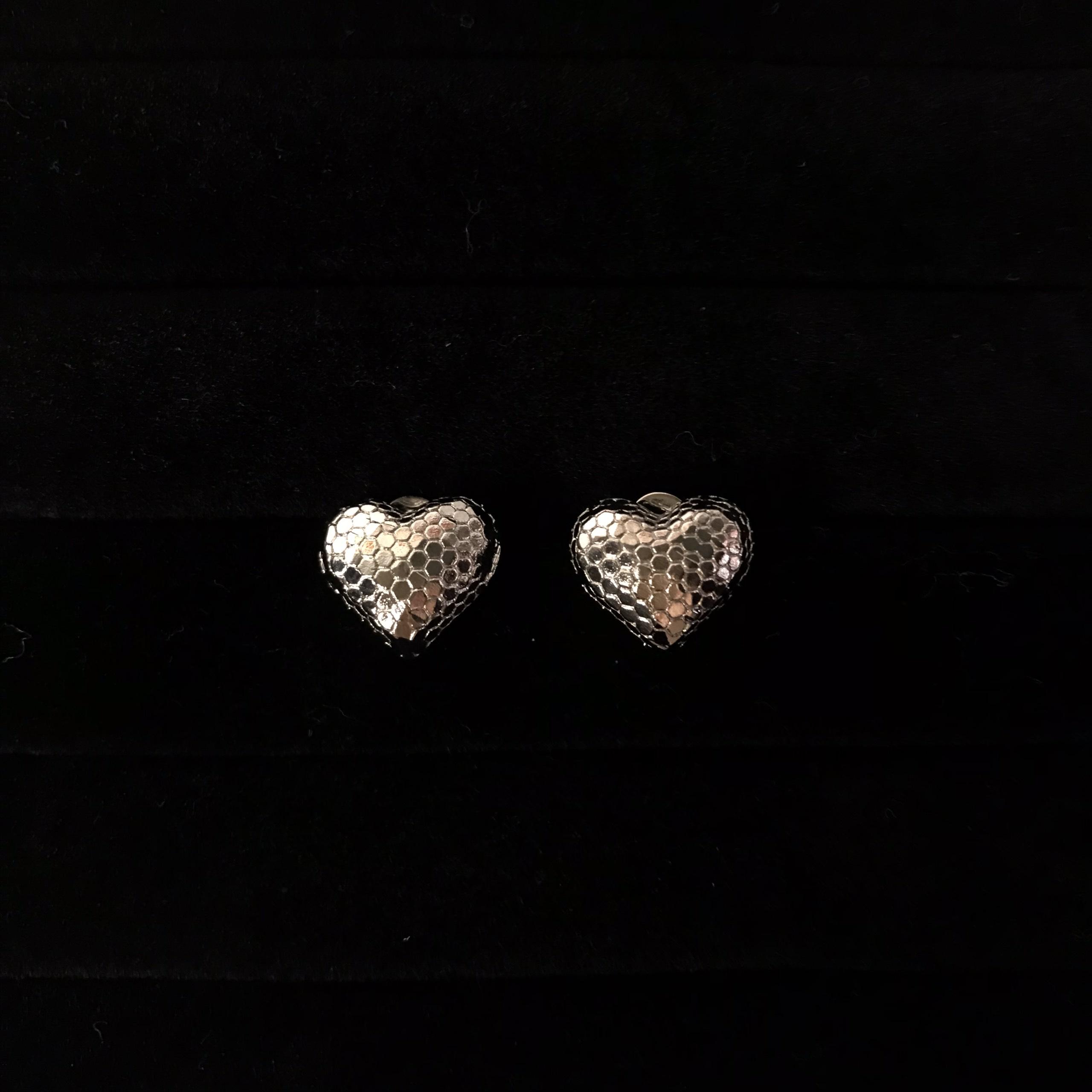 [May Jewels] Bông tai trái tim tình yêu vĩnh hằng - Khuyên tai Trái Tim Ánh Kim - Hoa Tai dành cho nữ