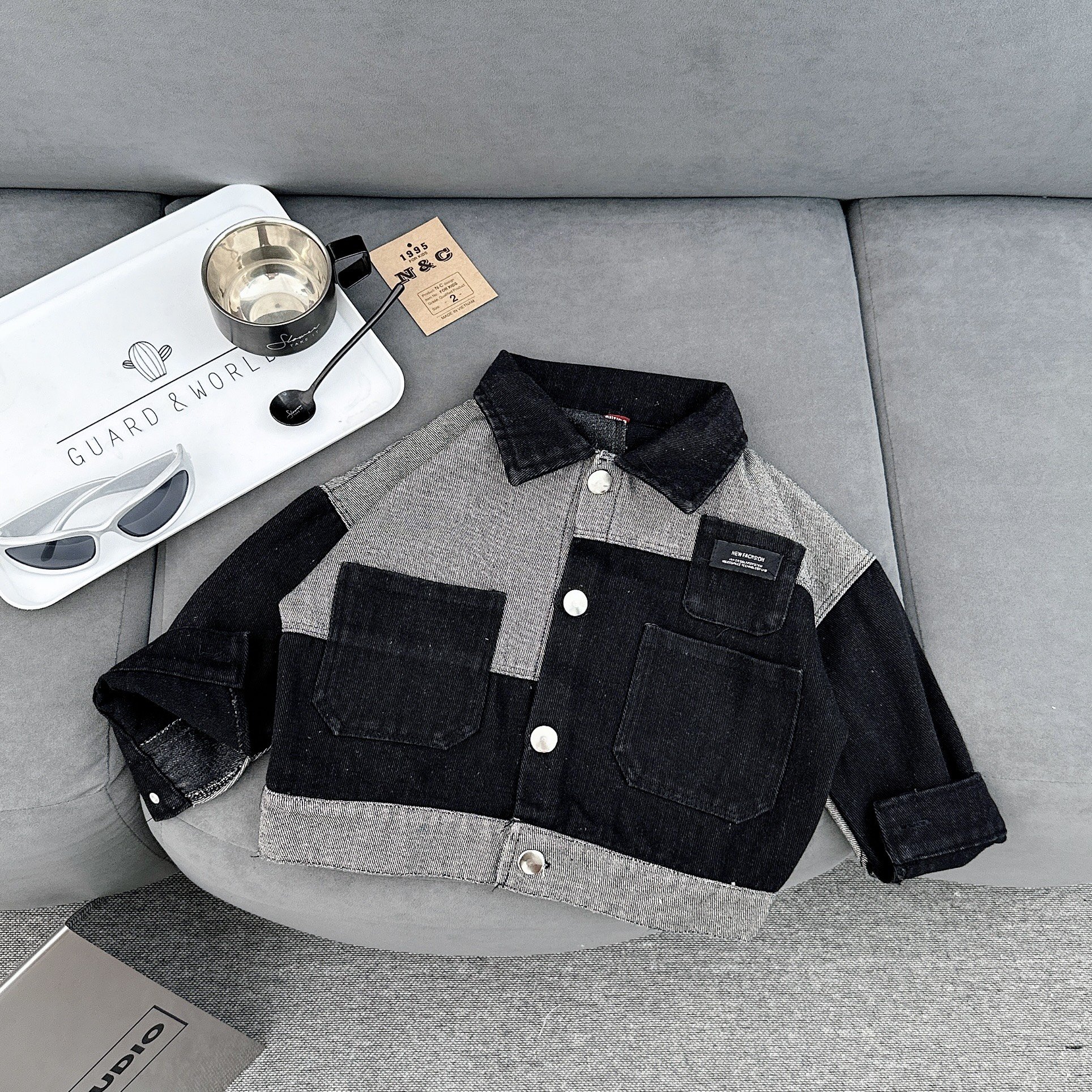 H88 ÁO SƠ MI BÒ PHỐI MÀU- A106.167