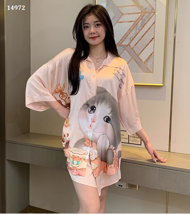 14972-Đầm lụa in hình mèo 3D ( lụa latin)_thumbnail_0