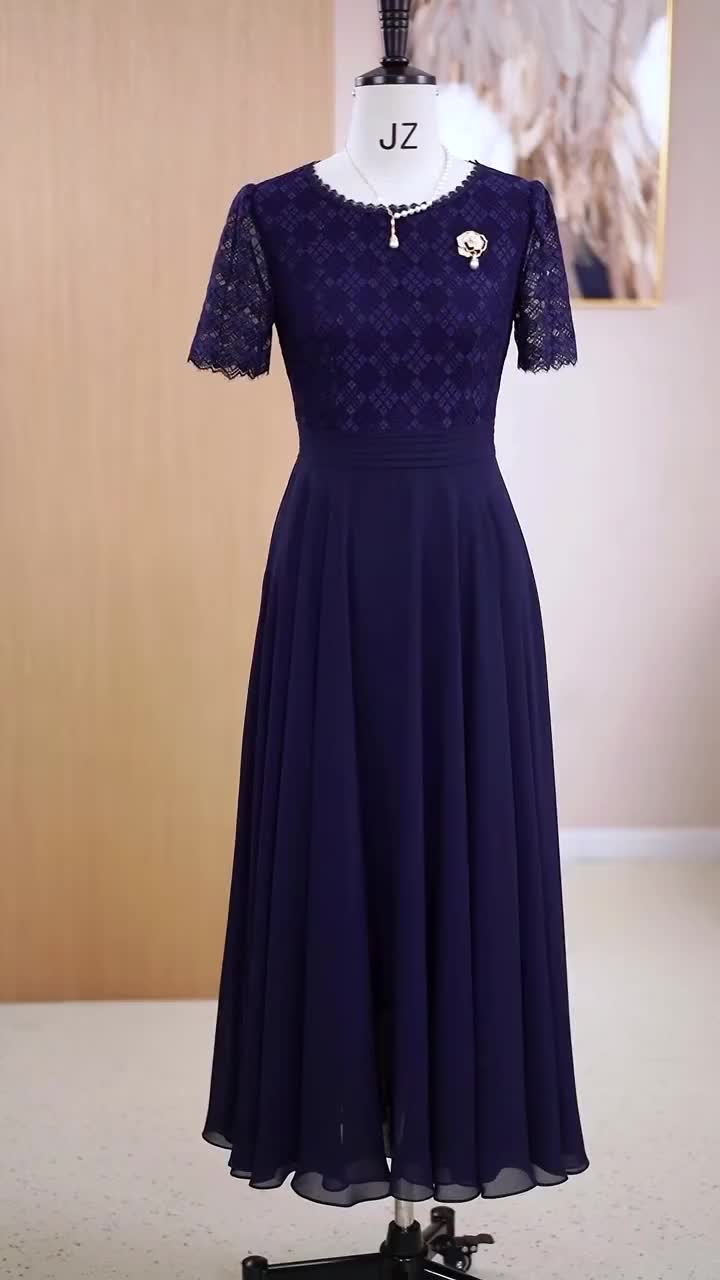 15028-Đầm  xòe dự tiệc ren phối voan xanh đen ( ren. voan. lót)_thumbnail_0