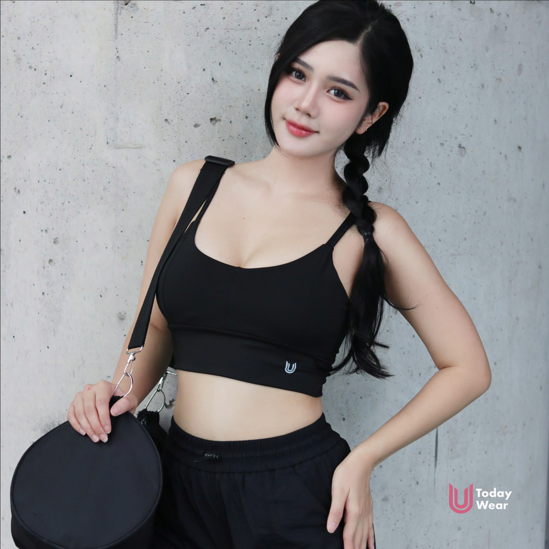 Set đồ tập gym yoga thể thao Rainbow đen_thumbnail_3