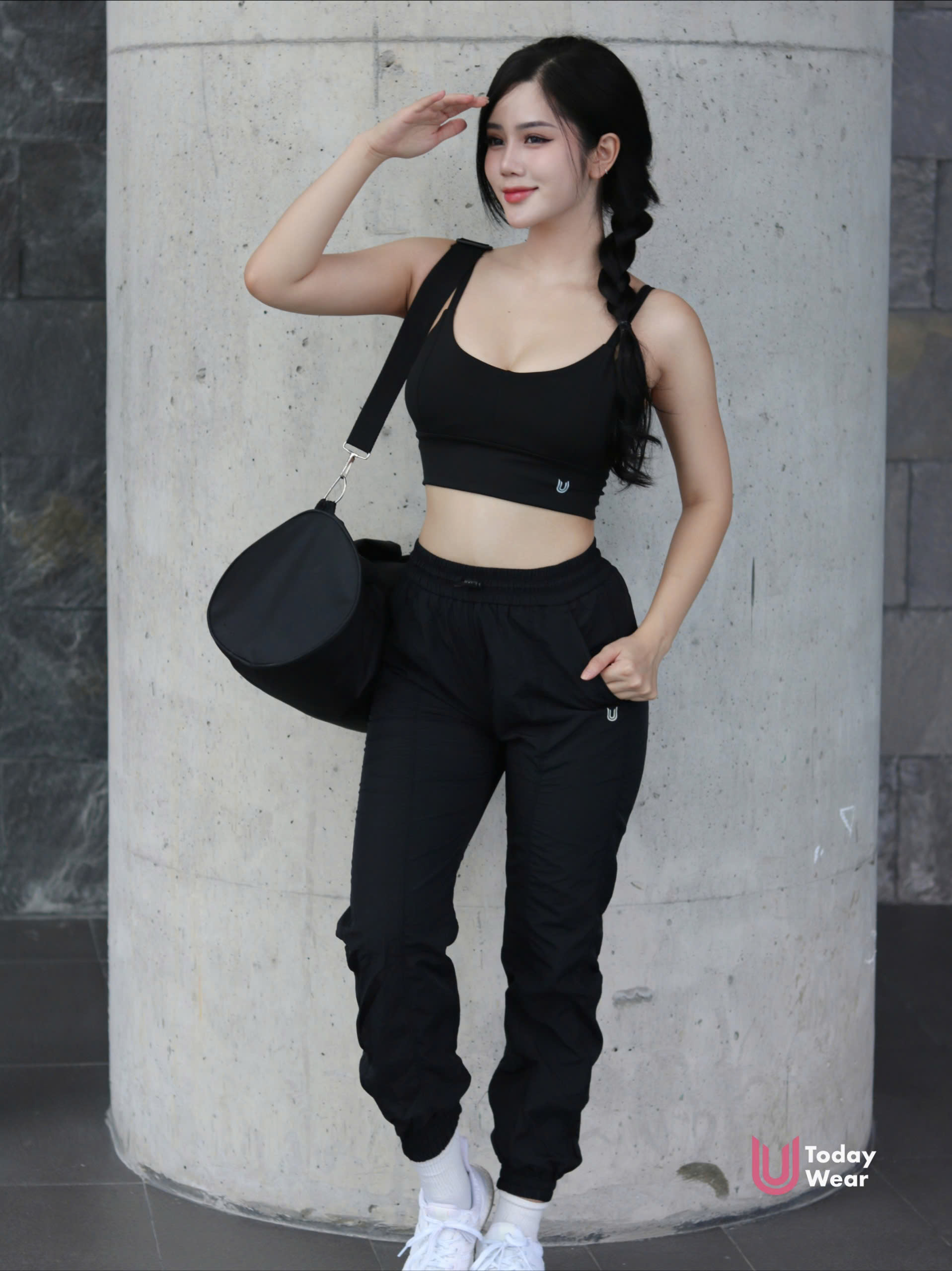 Set đồ tập gym yoga thể thao Rainbow đen_thumbnail_0