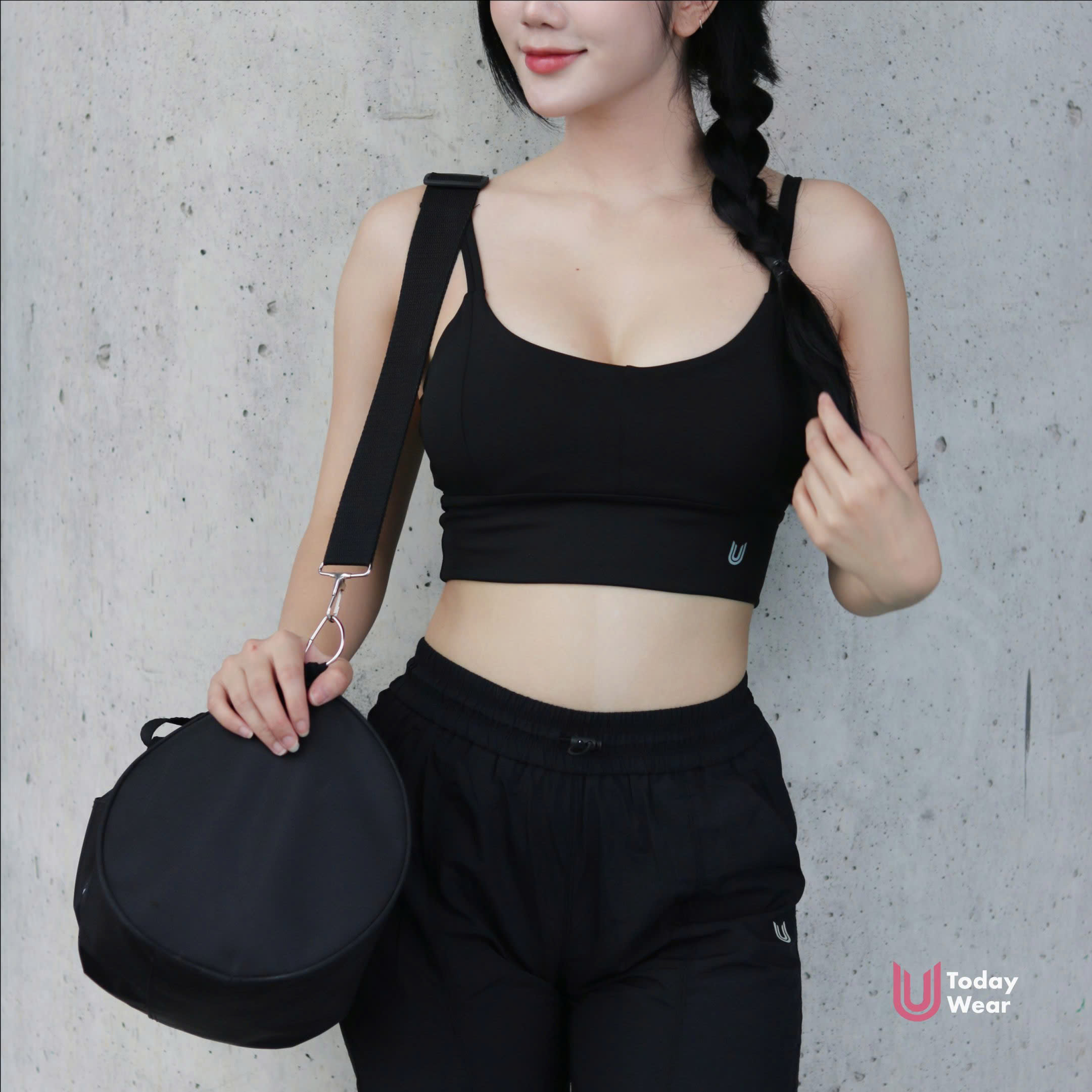 Set đồ tập gym yoga thể thao Rainbow đen_thumbnail_2