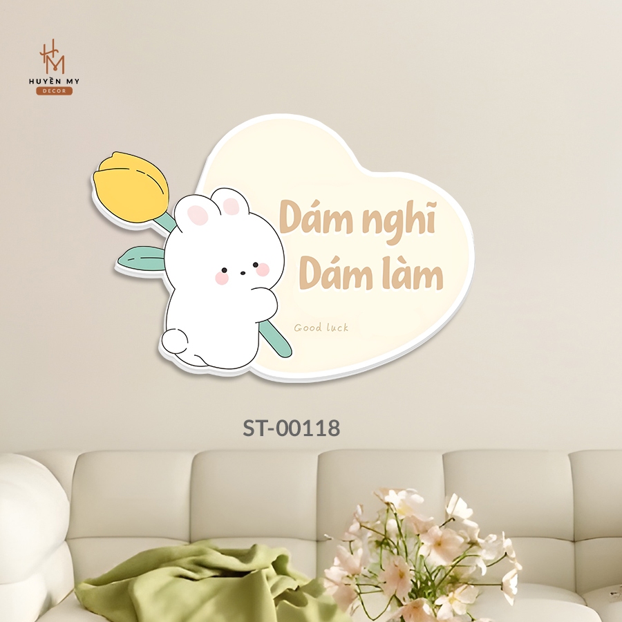 (BST Mới) Tranh Dán Sticker Những Câu Nói Hay, Ý Nghĩa Tráng Trí Phòng Khách, Phòng Làm Việc, Phòng Ngủ- Huyền My Decor