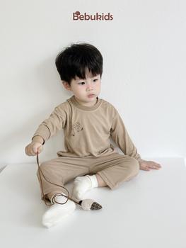 SB2148- bộ dài tay in thú quần và áo