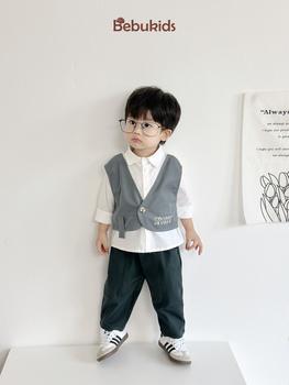 SB2084- sét ghile kaki phối quần giả jean