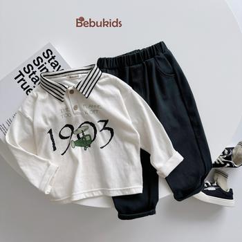 SB2040- bộ polo dài tay in 1903 cổ kẻ