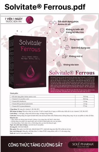 Product image - Sắt Solvitale Ferrous
