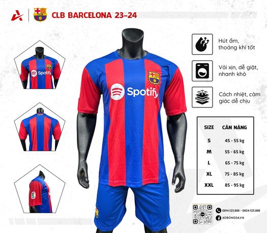 Product image - Bộ Quần Áo Thun Lạnh Clb Barcelona