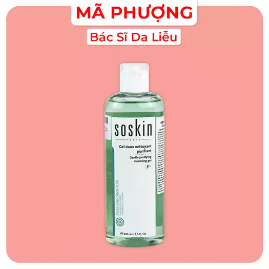 Product image - MK GENTLE PURIFYING CLEANSING GEL 250ml/Gel rửa mặt diệt khuẩn (SRM MỤN SOSKIN)