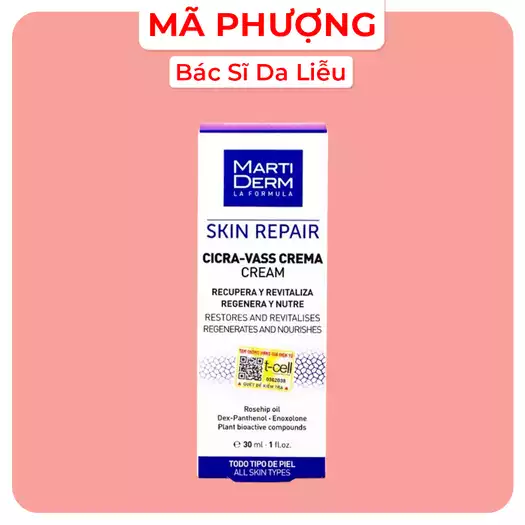 Product image - Kem Dưỡng Tái Tạo & Phục Hồi Da Nhạy Cảm - MartiDerm Skin Repair Cicra Vass Cream (MARTIDERM CICRA VASS CREAM)