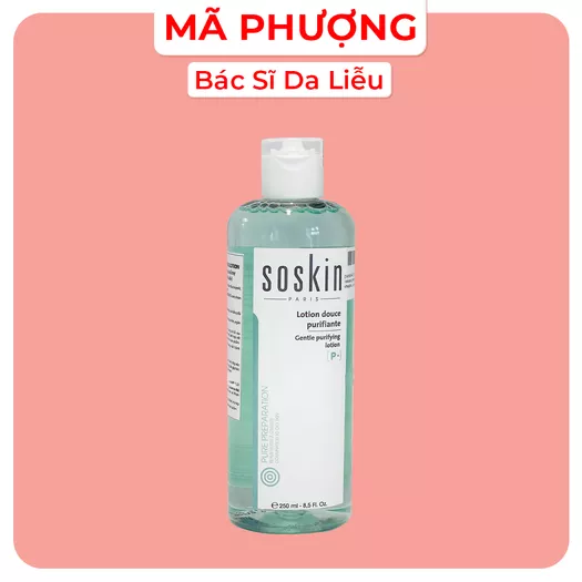 Product image - MK GENTLE PURIFYING LOTION 250ml/Nước hoa hồng diệt khuẩn, se khít LCL (TONER MỤN SOSKIN)