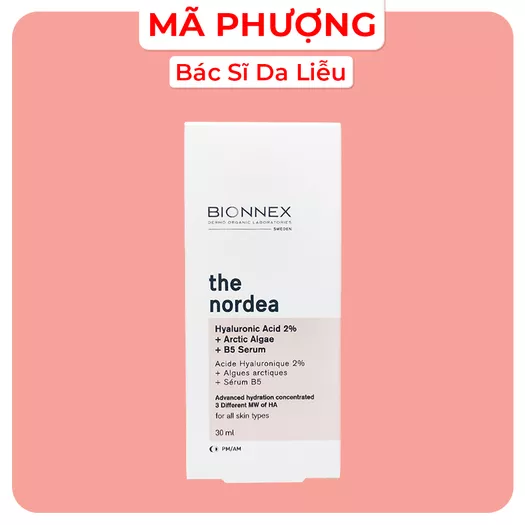 Product image - KG Bionnex Nordea Hyaluronic Acid 2% + B5 + Artic Algae 30ml / Tinh chất siêu phục hồi dành cho da tổn thương 30ml (SERUM HA BIONNEX)