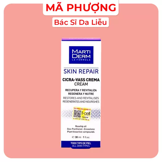 Product image - Kem Dưỡng Tái Tạo & Phục Hồi Da Nhạy Cảm - MartiDerm Skin Repair Cicra Vass Cream (MARTIDERM CICRA VASS CREAM)