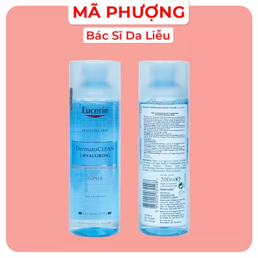 Product image - Toner cho Da nhạy cảm da thường Eucerin Dermato Clean Clarifying Toner 200ml (TONER DERMATO EU)