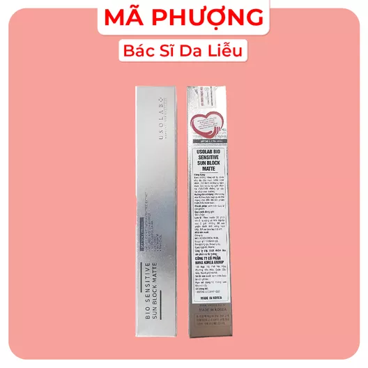 Product image - KG Kem chống nắng cho da dầu mụn USOLAB BIO SENSITIVE SUN BLOCK MATTE 50ML (KCN USOLAB VẬT LÝ)