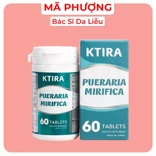 Product image - Thực phẩm bảo vệ sức khỏe: KTIRA PUERARIA MIRIFICA 60 viên (Sâm tố nữ KTIRA)