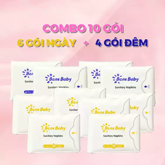 Product image - COMBO 10 GÓI BVS BENS BABY - 6 NGÀY + 4 ĐÊM