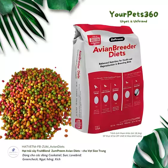 Product image - Hạt trái cây FruitBlend ZumPreem Avian Diets*