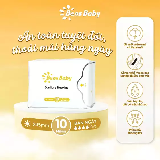 Product image - COMBO 10 GÓI BVS BAN NGÀY - BENS BABY