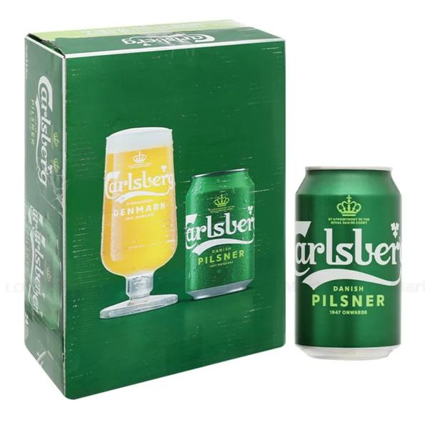 Product image - Bia Carlsberg Premium 5% - Lon 330 ml - Thùng 24 Lon