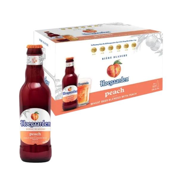 Product image - Bia Hoegaarden Peach 3% - Chai 248ml - Thùng 24 Chai