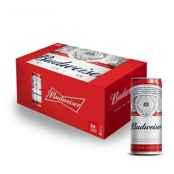 Product image - Bia Budweiser 5% – Lon 330ml – Thùng 24 Lon
