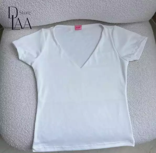 Product image - ເສື້ອຍືດຄໍວີ