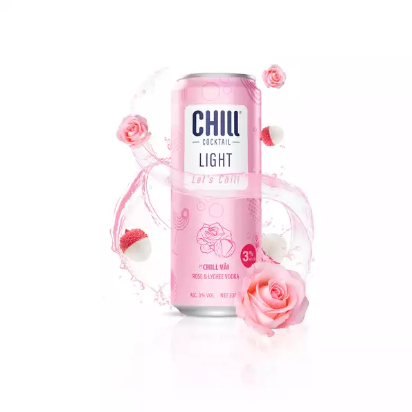 Product image - Nước Trái Cây Lên Men Chill Cocktail Light 3% - Lon 330ml