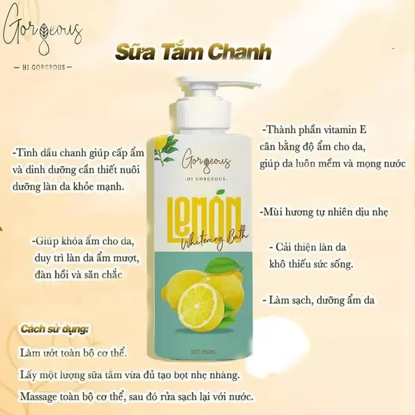 Product image - Sữa tắm chanh lemon