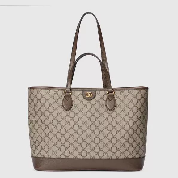Product image - Ophidia Plain Brown GG Supreme canvas