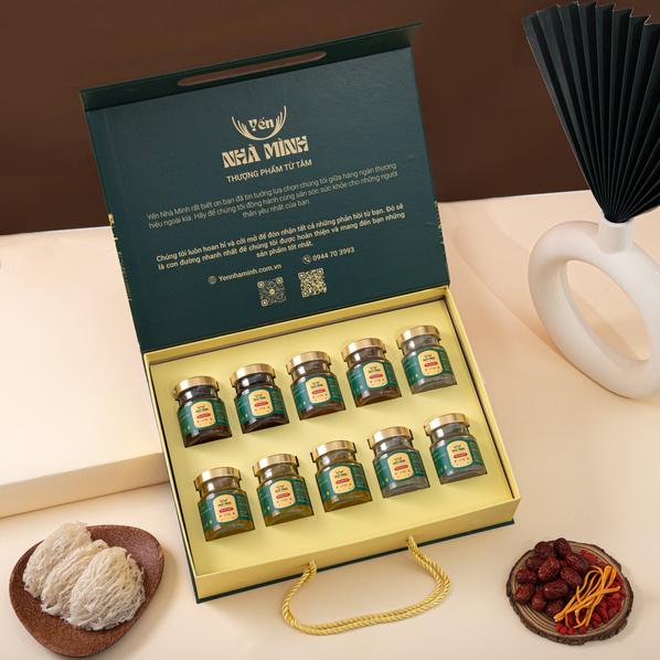 Product image - Set  Yến Chưng Tươi Quà Thăm Bệnh 10 hũ - 75ml (Có thể chọn nhiều vị)