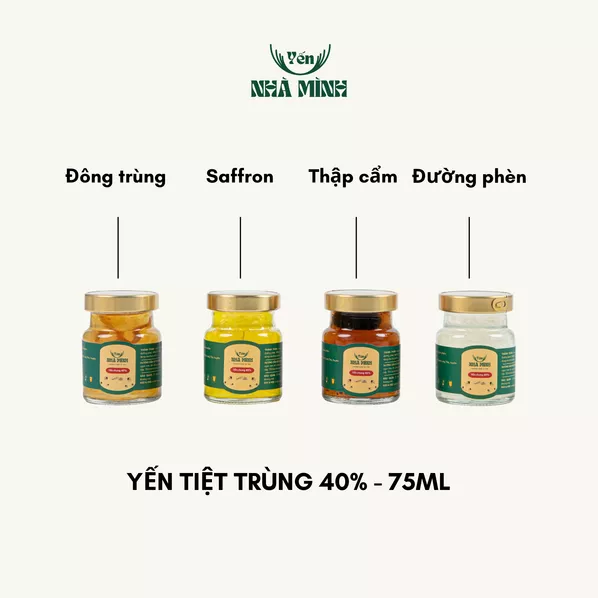 Product image - Set 4 hũ - Yến Tiệt Trùng 40% - YTT-0