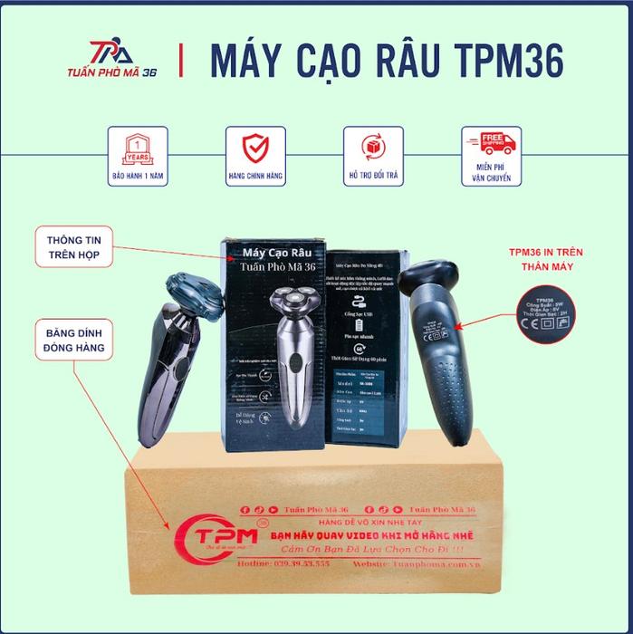 Máy Cạo Râu Bản Nâng Cấp 3in1 LED Tuấn Phò Mã 36