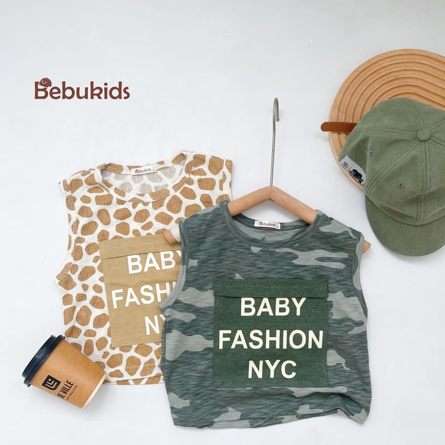 SB1944- bộ ba lỗ rằn ri bé trai in chữ babyfashion nyc