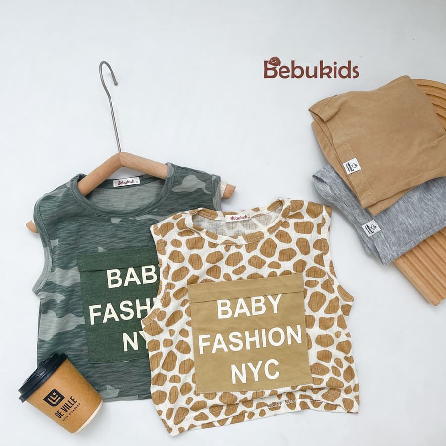 SB1944- bộ ba lỗ rằn ri bé trai in chữ babyfashion nyc