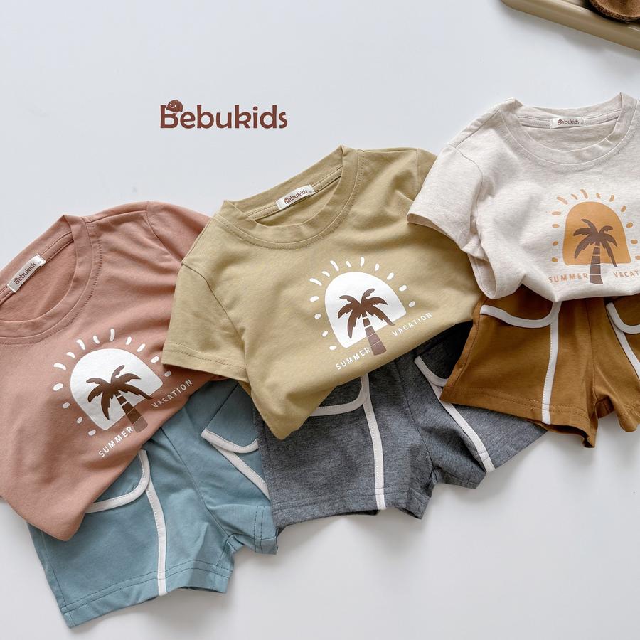 SB1887- bộ cộc tay in cây dừa
