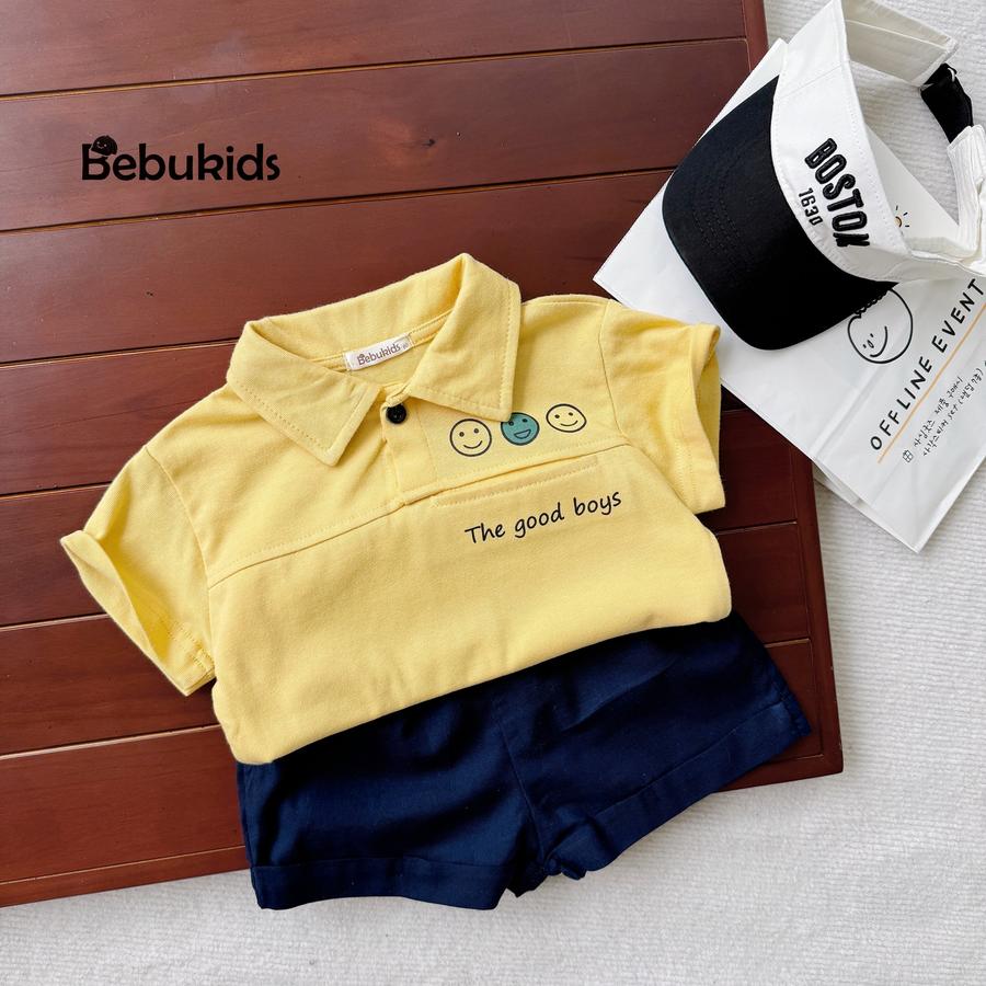 SB2386A- bọ polo mix màu vàng