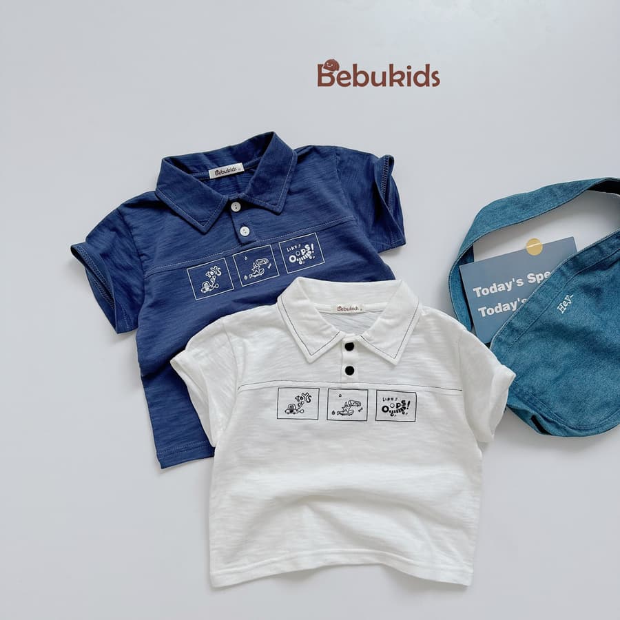 SB2033- bộ polo cộc tay 3 ô vuông in hình