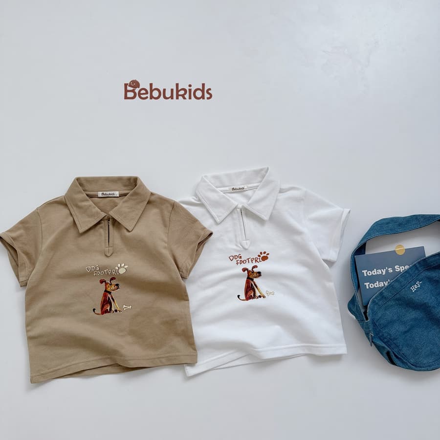 SB1979- bộ polo im chó phối quần bò